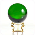 Hot Sale GREEN Crystal Sphere Solid Crystal Ball Decorative Green Glass Sphere Without Base