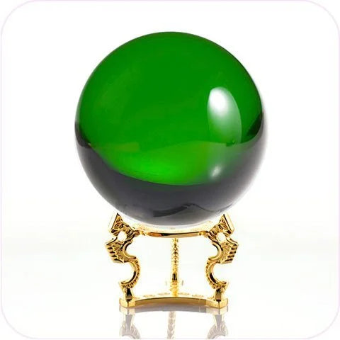 Hot Sale GREEN Crystal Sphere Solid Crystal Ball Decorative Green Glass Sphere Without Base