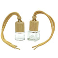 Factory Supplier Wholesale 6ml Perfume Diffuser Car Hanging Glass Perfume Bottle with Beechwood Lid