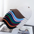 Factory Blank Promotion Cap Washed Cotton Two Tone Baseball Cap Plain Soft Unstructured Dad Hat for Men Women