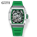Waterproof Brand Strap  Hollow Out Luxury Stainless Steel Skeleton  Mechanical Automatic Wrist Men Watch for Men