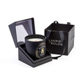 AIKUN Custom Private Label Portable Luxury Oriental Soy Wax Candles Screen Printing Scented Candle in Black Jar