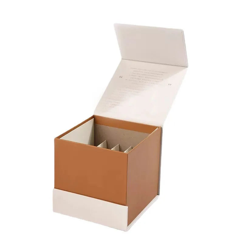 Custom Designed Tea Set Gift Box with Magnetic Insert Embossed and Matt Laminated for Tea & Potato Chips Organizer Packaging