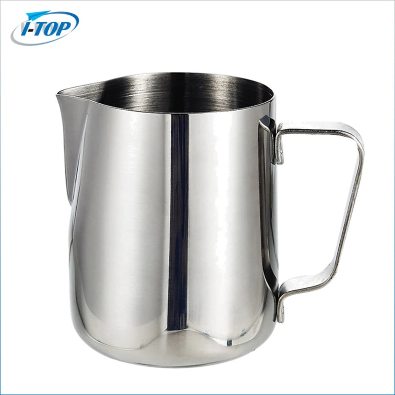Barista Making Coffee Cappuccino Milk Pitcher Latte Art 350ML Crocodile Spout Milk Frother Cup Milk Frothing Pitcher Latte Art