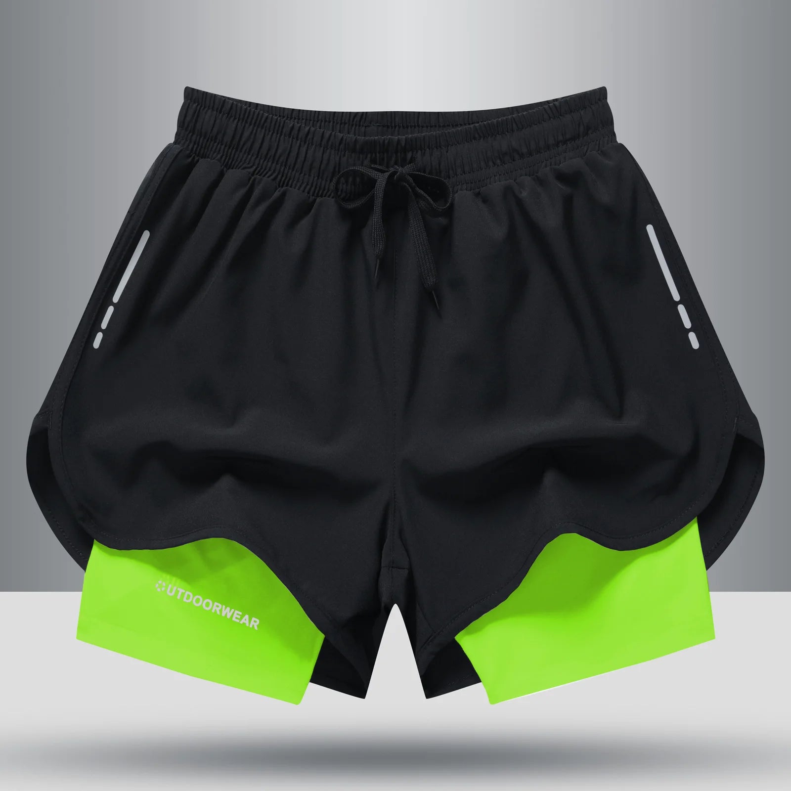 Mens Gym Shorts 2 in 1 Sports Wear Gym Joggers Custom Mens Shorts Activewear Compression Shorts for Men