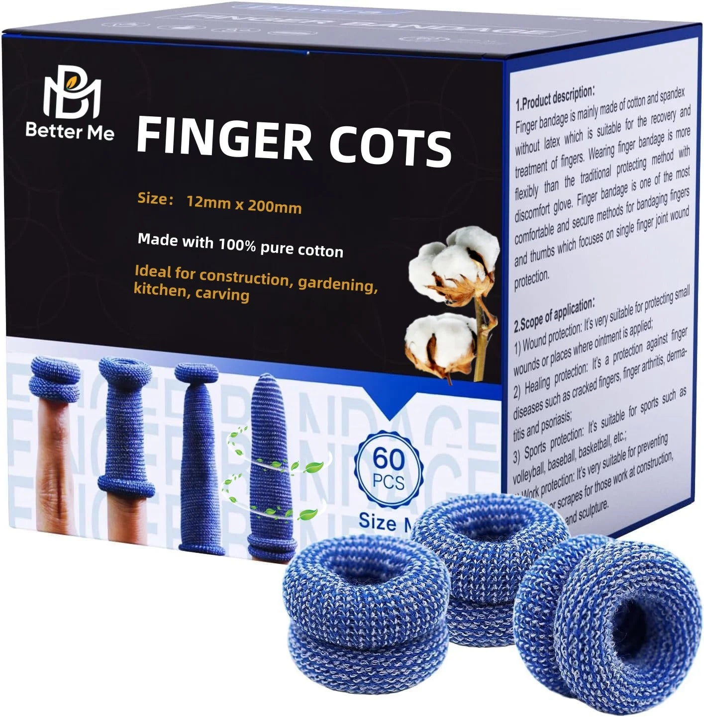 Top 1 First Aid Finger Support Roll-on Tubular Bandage Dressings Protective Sleeves for Fingers