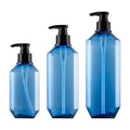 Custom  Luxury PETG square 300ml 500ml 700ml Bottles Shampoo Lotion Bottle