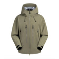 Fully Seam Taped Waterproof Rain Jacket Hooded Windproof 3 Layer Outdoor Hard Shell Jacket Sport Trekking Windbreaker Coat