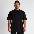 Mens Solid Short Sleeves Blank Oneck Custom Color Styles Heavy Weight 100 Cotton Causal T Shirts Men 230gsm Blank Plain Tees