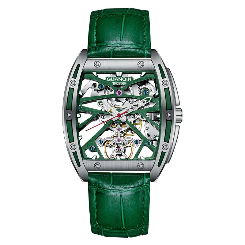 GUANQIN Montre Men's Watch Mechanical Automatic Watch for Men Top Brand Luxury Stainless Steel Business Clock Relogio Masculino