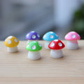 Cartoon Color Cute Landscape Potted Fairy Garden Resin Miniature Mushroom Decor