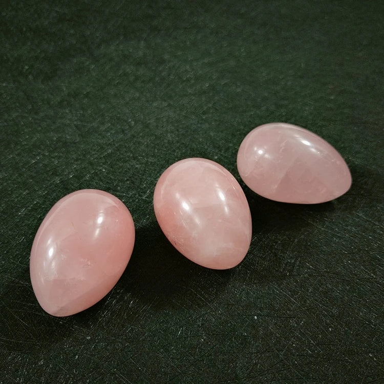 Huiying Wholesale Rose Quartz Yoni Eggs Jade Various Size Hot Sale Egg