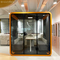Sound Proofing Box with Furniture Six Person Office Meeting Room Booth Noise Reduction Office Pods