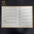 LONGYING Jewelry Gemstone Cubic Zirconia Master Diamond test Tool  11 Shapes CZ Gem Chart Stones