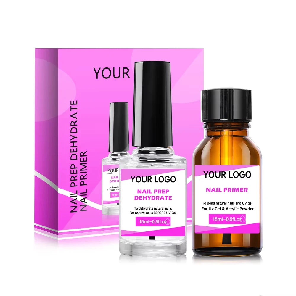 Private Label Acrylic Nail Primer Gel Cleanser Air Dry Prep Dehydrated Nail Primer and Dehydrator for Nails Art