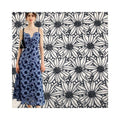 Jiede Black White Ivory Swiss 100% Cotton Eyelet Voile Double Color Floral Embroidery Lace Fabric