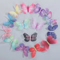 Factory Sale Colorful Organza Butterfly Patches Embellishments Appliques for Clothes Sewing Supplies DIY Hair Clip Accessories