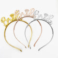 Bride to Be Party Decoration Headband Chrome Hairband Bride Headbands for Wedding Decoration Diamond Decor Hairbands