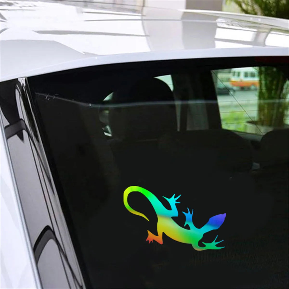Gecko Car Laser Sticker Vinyl Decal Car Truck Bumper Window Laptop Sticker Decor Gift Die Cut Decals Laptop Window Glass