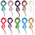Evorte Latest Fashion AB Glass Spiral Ear Gauge Tunnel Gauge Earring Rose Gold Plated Stretcher Expander Pierced Wedding Gift