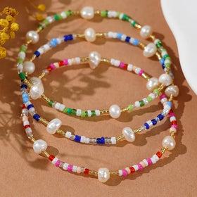 Go2boho 2024 New Summer Beach Trendy Multicolor Fashion Jewelry Freshwater Pearl Beads Bracelets for Women