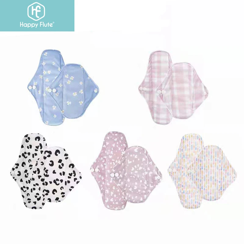 Reusable Menstrual Pads Bamboo Cloth Pads for Heavy Flow Large Sanitary Pads Washable Overnight Cloth Panty Liners