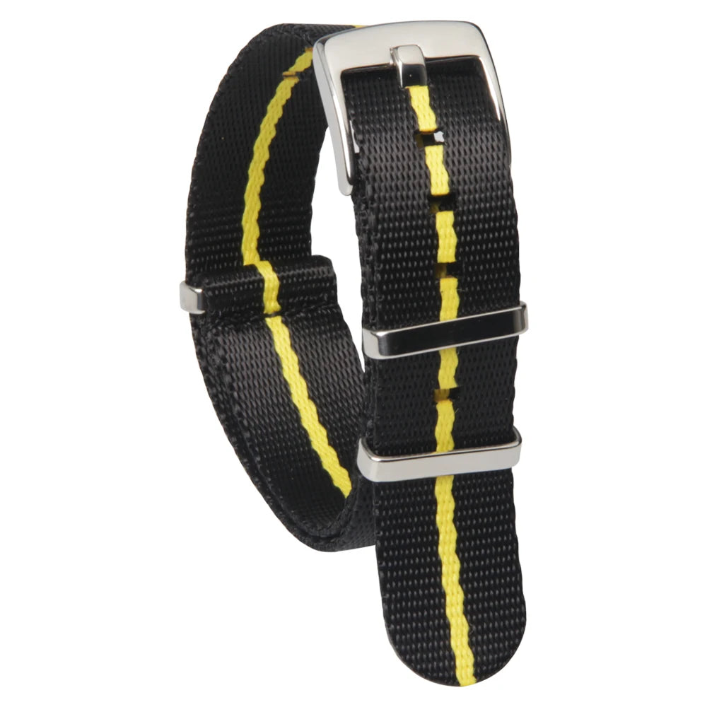 CONKLY Nylon Watch Bands Stripe Fabric Nylon Strap 20mm 22mm Adjustable Seatbelt Nylon Watch Straps With Watches Accessories