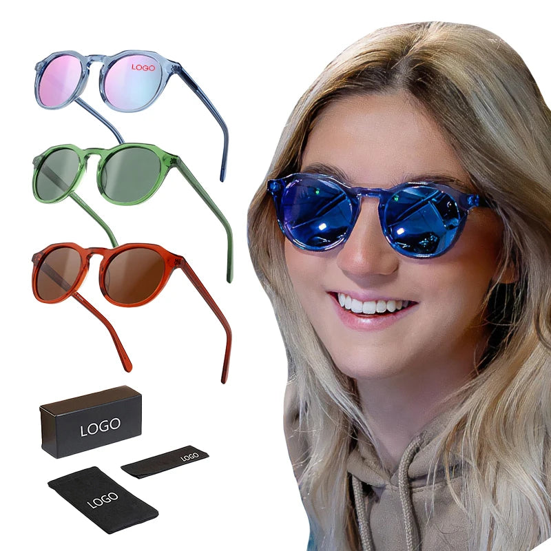 2024 Vintage Round UV 400 Protection Polarized Sunglasses Gafas De Sol Designer Sunglasses Unisex for Woman Men