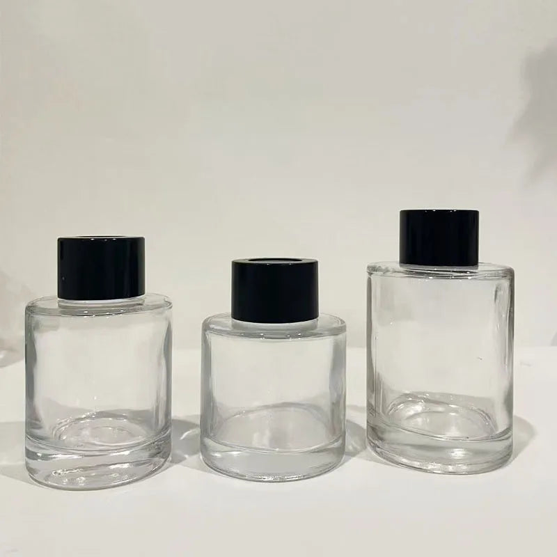 Wholesale Customize Household Diffuser 150ml 200ml Glass Perfume Oil Bottle Transparent Aromatherapy Perfume Spray Bottle