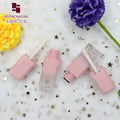 Latest Design square Private Label Empty Fancy Custom pink Lip Gloss Tube Wholesale