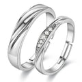 New Arrivals Engagement Ring Diamond Couple Adjustable Rings