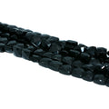 Wholesale 10*5mm Faceted Black Obsidian Flat Square Beads Natural Gemstones for DIY Jewelry Making