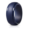 Laser Engrave Custom Silicone Rings Mens Silicone Rubber Wedding Bands for Men Size 7 8 9 10 11 12 13