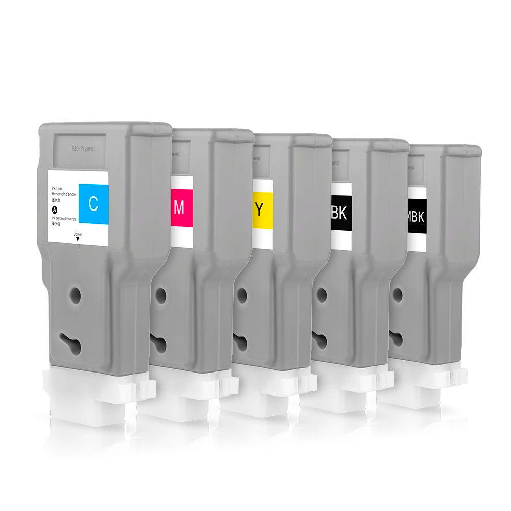 Ocbestjet 300ML/PC PFI 320 Compatible Ink Cartridge With Pigment Ink for Canon TM-200 205 300 305 Printers