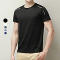 HIC Wholesale Custom Spandex Polyester  Men Short Sleeve  High Elasticity Blank Gym Sport Quick Dry T-shirts