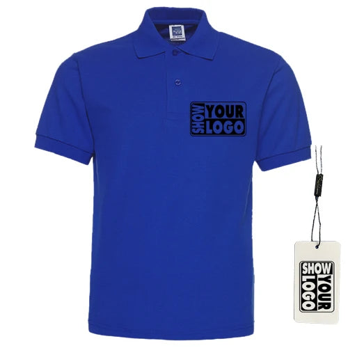 195gsm 65% Cotton 35% Polyester Jersey Breathable Custom Short Sleeve for Shirt for Men with Classic Fit and Screen Printing