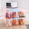 Refrigerator Storage Boxes with Lid and Handle Refrigerator Storage Box Organizer Drawer