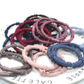 Customized Solid Color Pattern Ponytail Holder Hair Ring Elastic Hair Rubber Bands