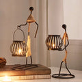 European Style Creative Black Metal Candle Stick Holders for Weddings Easter Occasions Stickman Crafts Other Candle Holders