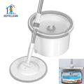 Swivel 360 Rotate Flat Mop Bucket with Dirty Water Separated in Magic Wet and Dry Floor Cleaning