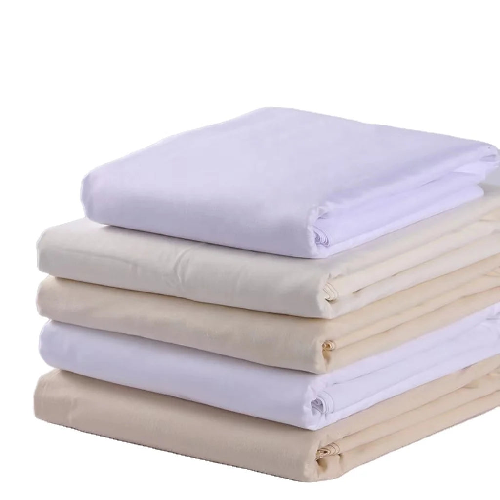 Wholesale of Spot White Beige Fabric Cotton Polyester Graffiti Canvas Clothing Vertical Cutting Tie-dyed Cloth Fabric