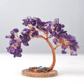 Wholesale Natural Healing Rose Quartz Tree Crystal Gravel Feng Shui Home Decorative Crafts Featuring Phoenix-tail Tree
