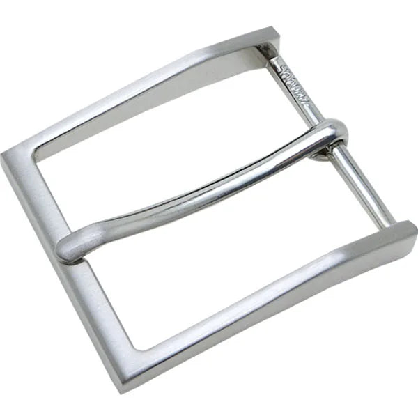 Men's 35mm Zinc Alloy Pin Belt for Buckle Polished Electroplated Finish for Casual and Dress Leather Belts