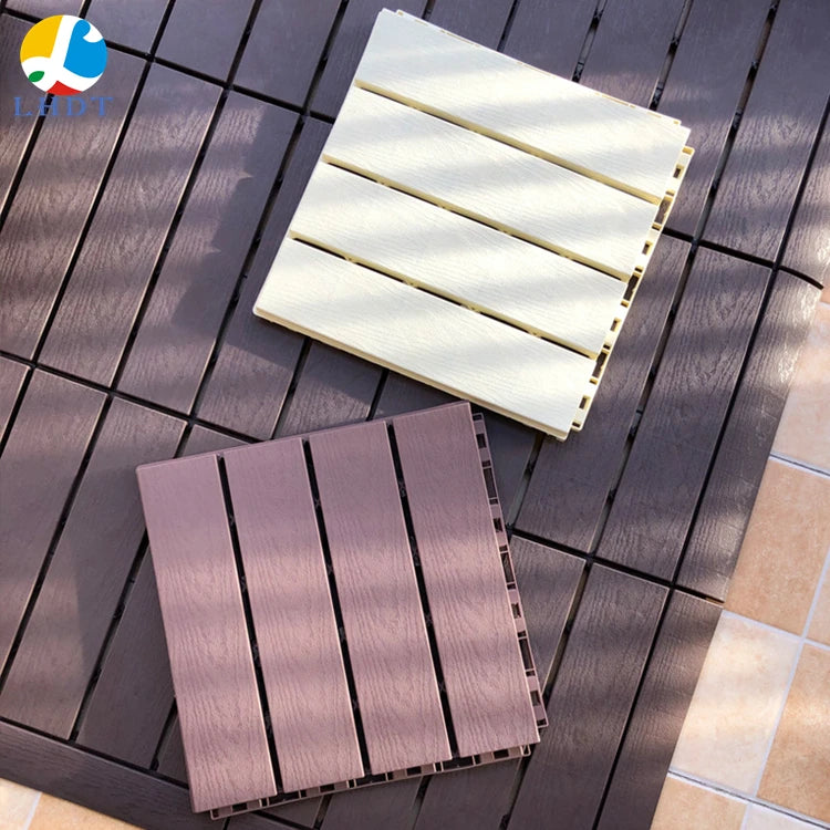 Interlocking DIY Plastic Deck Tile Plastic Tile Plastic Floor