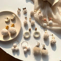Jachon Fashion Girls Korean Hoop Earrings Wholesale Earrings Mixed Cute Earrings Acrylic Women Accessory