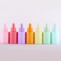 Silk Screen logo Essential Oil Serum Dropper Bottle 30ml 1oz Flat Shoulder Beard Serum Cosmetic Packaging