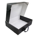 Custom Logo Printing Hat Shipping Boxes Cloth Packaging Hard Black Shipping Mailer Box Corrugated Cardboard Boxes