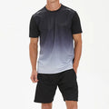 Custom Logo Sports 2 Pieces Tracksuit for Mens Summer Training Wear Shorts and Shirts