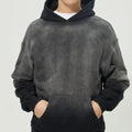 Manufacturer Custom 420g 100% Cotton Eavy Cotton Washed Retro Distressed Hoodie Oversized Hoodies for Spring Season Solid