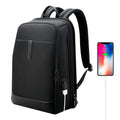 BOPAI Factory New Men Smooth Zipper Soft Strap USB Charge Durable Business 15.6 Inch Laptop Backpack MegaBDM